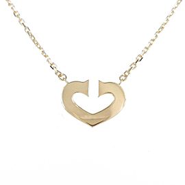 Cartier 18k Yellow Gold Heart Necklacec LXGYMK-99