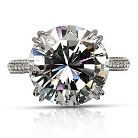 8 CARAT ROUND CUT G COLOR VS1 CLARITY THREE STONE DIAMOND ENGAGEMENT RING 14K WHITE GOLD GIA CERTIFIED 6 CT G VS1 BY MIKE NEKTA