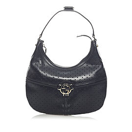 Gucci Perforated Leather Reins Hobo Bag