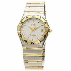Omega SS/SS 18K Yellow Gold Quartz Watch