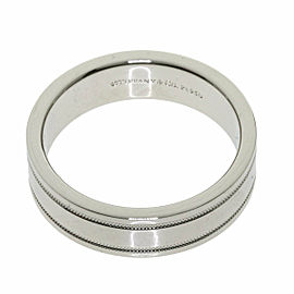 TIFFANY & Co 950 Platinum Double mill grain Ring LXGQJ-1004