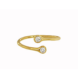 Tiffany & Co. Elsa Peretti Yellow Gold Diamond Hoop Ring