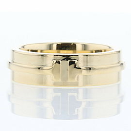 TIFFANY & Co 18k Yellow Gold T TWO wide Ring LXGBKT-701