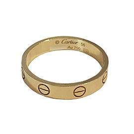 Cartier Love Wedding Yellow Gold Band Ring, size 56
