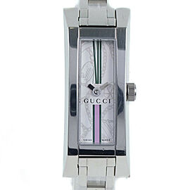 GUCCI Green / pink Stainless Steel Quartz Women White Dial Watches