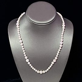Akoya Pearl Necklace 14k Yellow Gold 19.5" 8.5 mm Certified $3,950