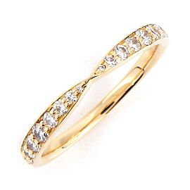 Tiffany & Co 18k Pink Gold Diamond Gold US 4.75 Ring LXWBJ-346