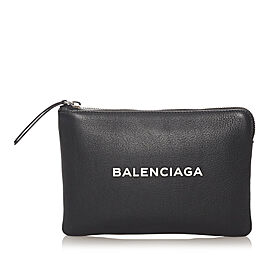 Balenciaga Everyday Leather Clutch Bag