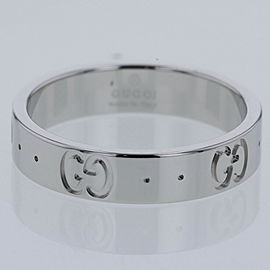 GUCCI 18k White Gold Icon slimRing LXGBKT-676