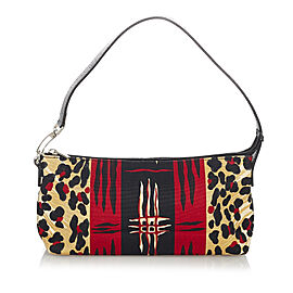 Burberry Printed Canvas Baguette