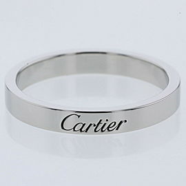 CARTIER 950 Platinum Engraved Ring LXGBKT-1098