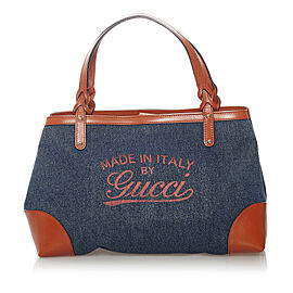 Gucci Craft Denim Handbag
