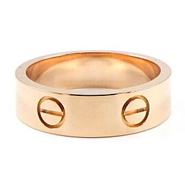 Cartier 18K Pink Gold Love US 7.25 Ring