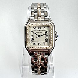 CARTIER PANTHÉRE 27mm 1 Row Gold Diamond Watch