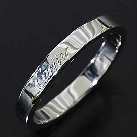 Cartier 950 Platinum Engraved Wedding Ring LXGNTR-22