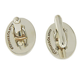 Tiffany & Co. Sterling Silver Oval ID Cufflinks
