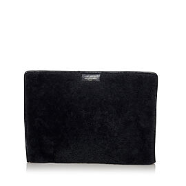 Balenciaga Bazar Fur Clutch Bag