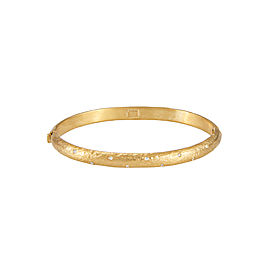 Yossi Harari Jewelry Roxanne 24k Gold Sprinkle Diamond Mica Bangle