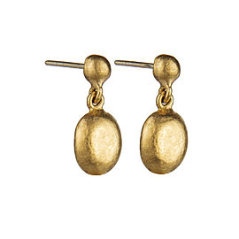 Yossi Harari Jewelry 24k Gold Mini Roxanne Drop Earrings