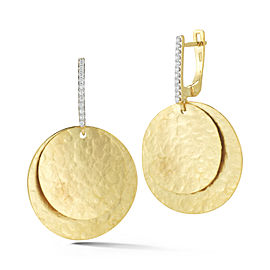 I.Reiss 14K Yellow Gold 0.15 Diamond Earrings
