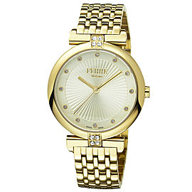 Ferre Milano Silver Gold Stainless Steel FM1L065M0041 Watch