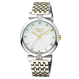 Ferre Milano White MOP Two Toned SS/IPYG Stainless Steel FM1L065M0071 Watch