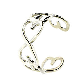 Tiffany & Co. Double Loving Heart Cuff Bangle Bracelet