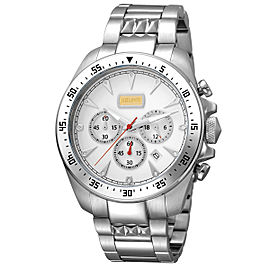 Just Cavalli Men's Sport White Dial Stainless Steel Watch