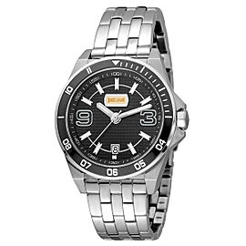 Just Cavalli Men's Sport Black Dial Stainless Steel Watch