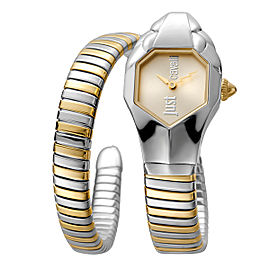 Just Cavalli Women's Glam Chic Gold Dial Stainless Steel Watch