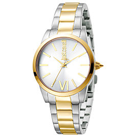 Just Cavalli Women's Relaxed Silver Dial Stainless Steel Watch