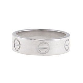 Cartier White Gold Love Ring Size 5.75