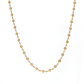 Heritage Gem Studio 0.74 Carat Total Weight Natural Pink Diamond Rose Gold Necklace