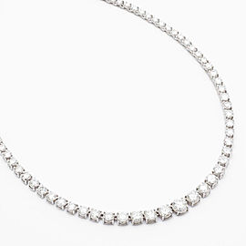 18k white gold diamond necklace
