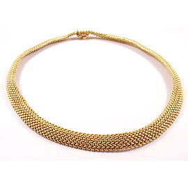Tiffany Co. 18K Gold Somerset Mesh Chocker Necklace