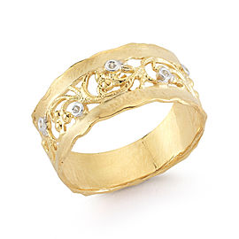 I.Reiss 14K Yellow Gold 0.05 Ring Size 7
