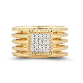 I.Reiss 14K Yellow Gold 0.15 Ring Size 7