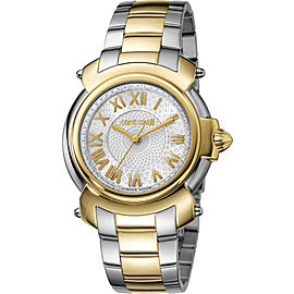 Roberto Cavalli Silver Two-Tone SS/IPYG Stainless Steel RV1L005M0076 Watch