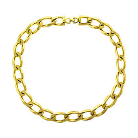Dior Gold Tone Link Necklace