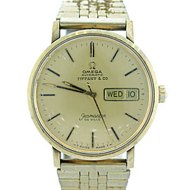 Vintage Omega Tiffany & Co. 35mm Gold Tone Watch