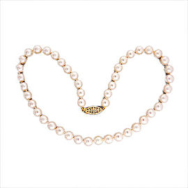 14K Yellow Gold with Pearl Necklace