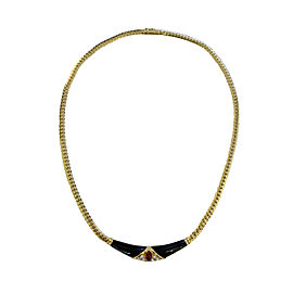 Gubelin Black Onyx Yellow Gold Necklace with Ruby