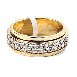 Piaget 18K Yellow Gold Diamond Ring Size 6.5