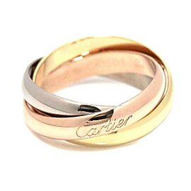CARTIER Tri-Color Gold Ring US 5.75 SKYJN-187