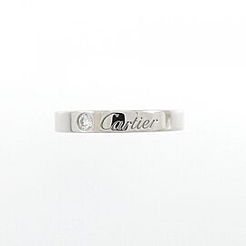 Cartier 950 Platinum Wedding Diamond US 5.5 Ring E0266