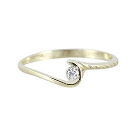 14K Yellow Gold Diamond Ring Size 6.75