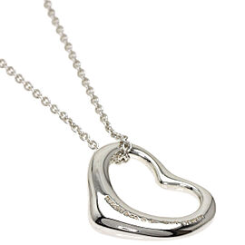 TIFFANY & Co 925 Silver Open heart Necklace QJLXG-2473