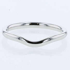 TIFFANY & Co 950 Platinum Curved Ring LXGBKT-349