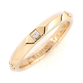 Tiffany & Co 18k Pink Gold Diamond Gold US 4.75 Ring LXWBJ-373