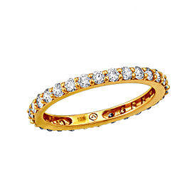 10K Yellow Gold & 1/3ct Diamond Eternity Band Ring Size 7